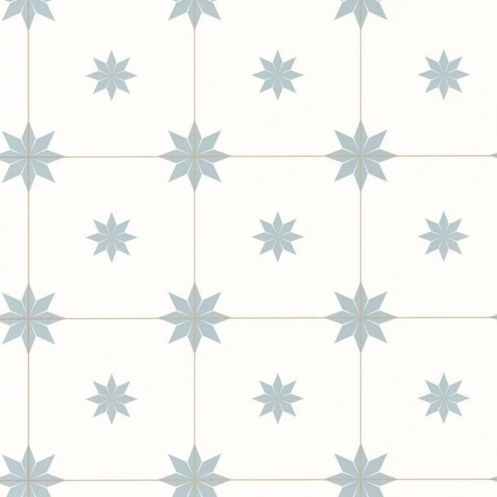 Trendy Tiles Wallpaper - Smoke Blue Dore swatch