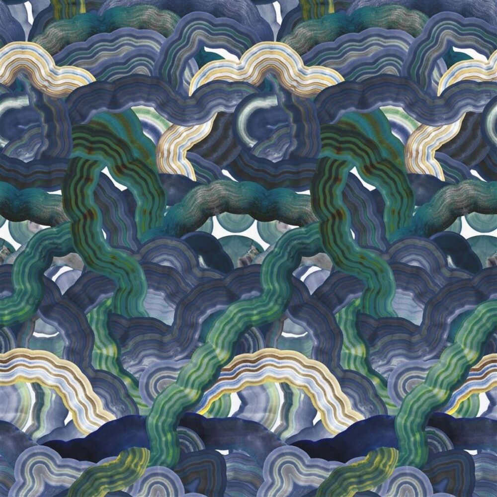 Mineral Creek Wallpaper - Agate by blue misc wallpaper from christian lacroix