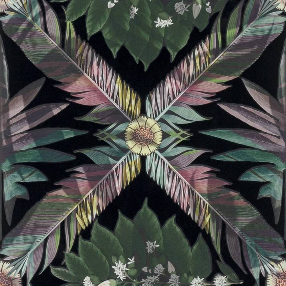 Jardin Des Hesperides Wallpaper - Multicolore by black-grey botanical wallpaper from christian lacroix