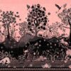 pink animal wallpaper from christian lacroix