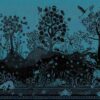 blue animal wallpaper from christian lacroix