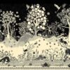 brown animal wallpaper from christian lacroix