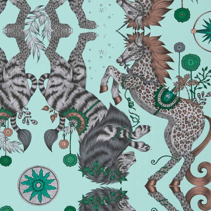 Caspian Wallpaper - Aqua swatch