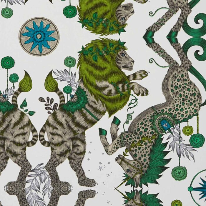 Caspian Wallpaper - Lime swatch