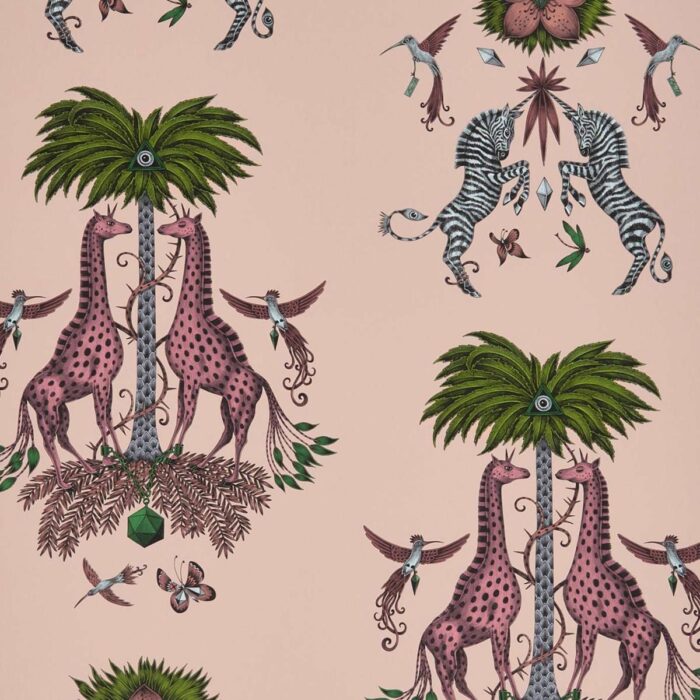 Creatura Wallpaper - Pink swatch
