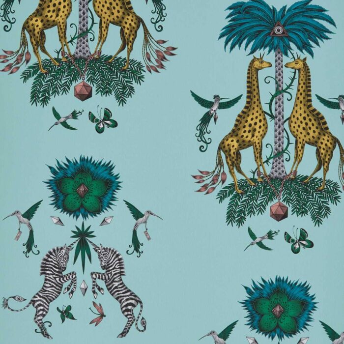Creatura Wallpaper - Turquoise swatch