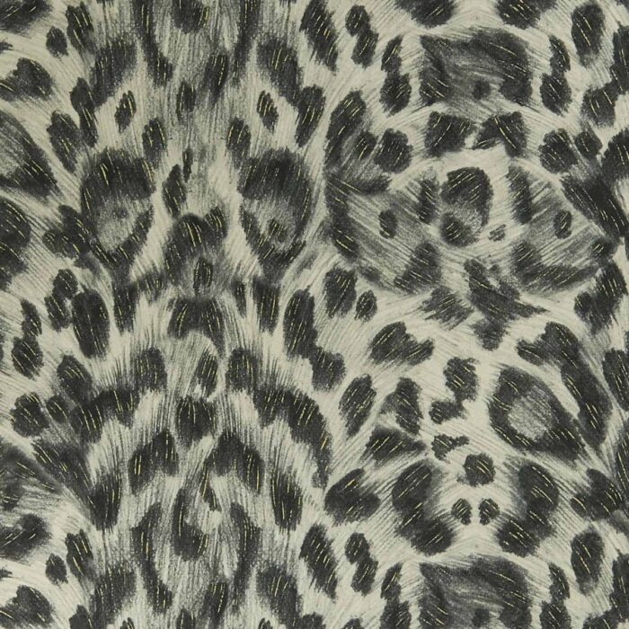 Felis Wallpaper - Charcoal / Gold swatch