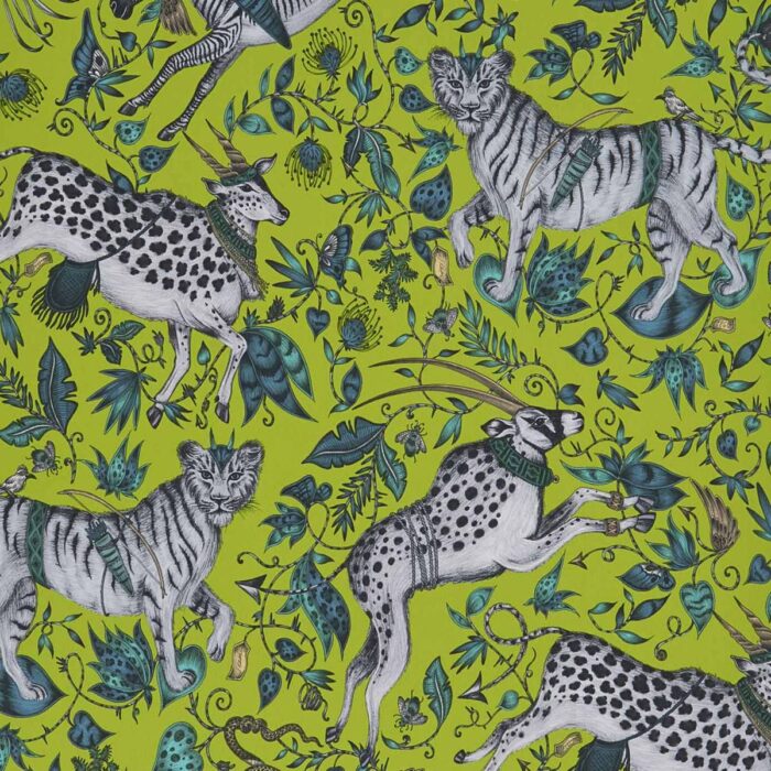 Protea Wallpaper - Lime swatch