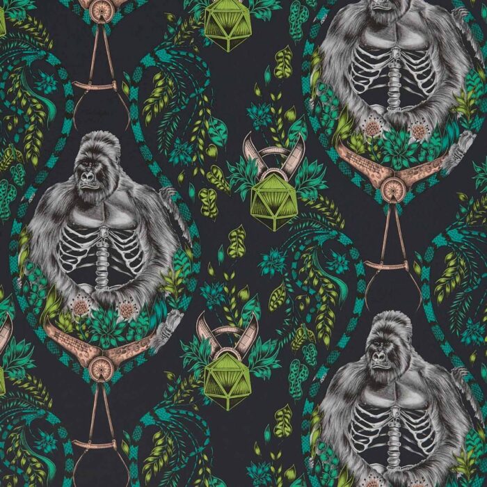 Silverback Wallpaper - Charcoal swatch