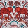 red animal wallpaper from emma shipley