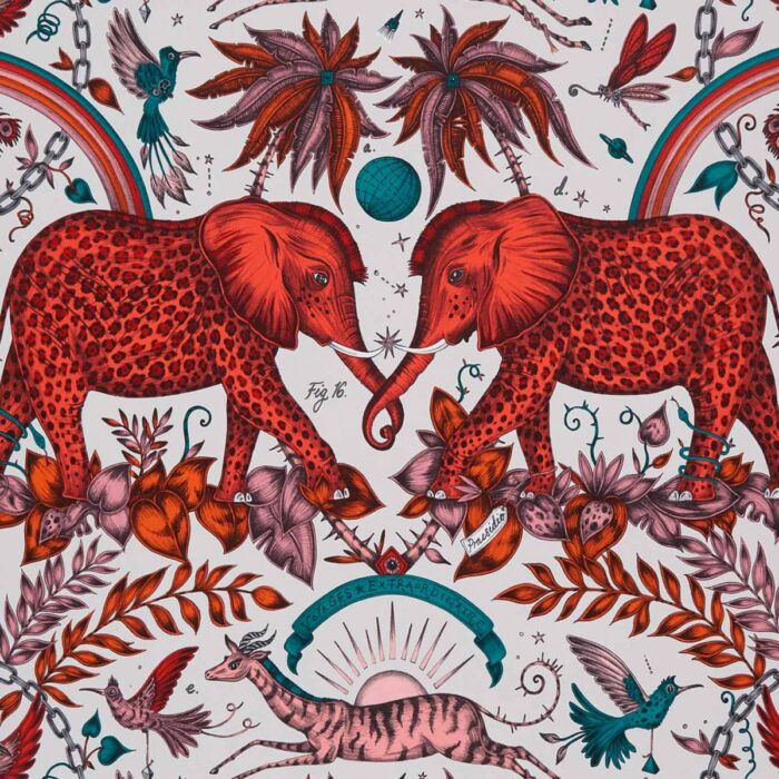 Zambezi Wallpaper - Flame swatch