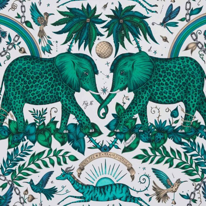 Zambezi Wallpaper - Green swatch