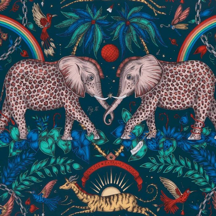 Zambezi Wallpaper - Navy swatch