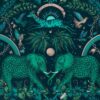 green animal wallpaper from emma shipley