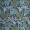 blue botanical jacquard fabric from Prestigious Textiles