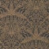 brown botanical wallpaper from clarke & clarke