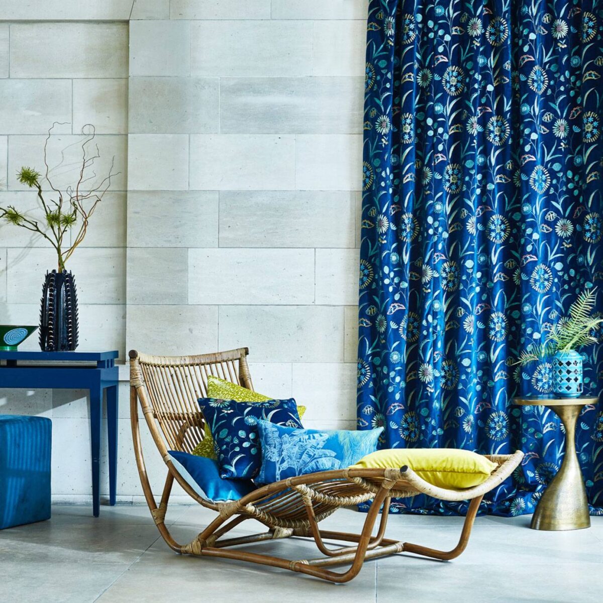 ST Kitts Fabric - Lagoon from