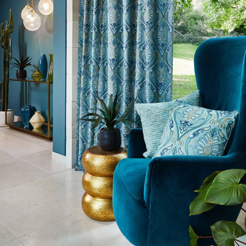 ST Kitts Fabric - Lagoon by ST Kitts Fabric - Lagoon from