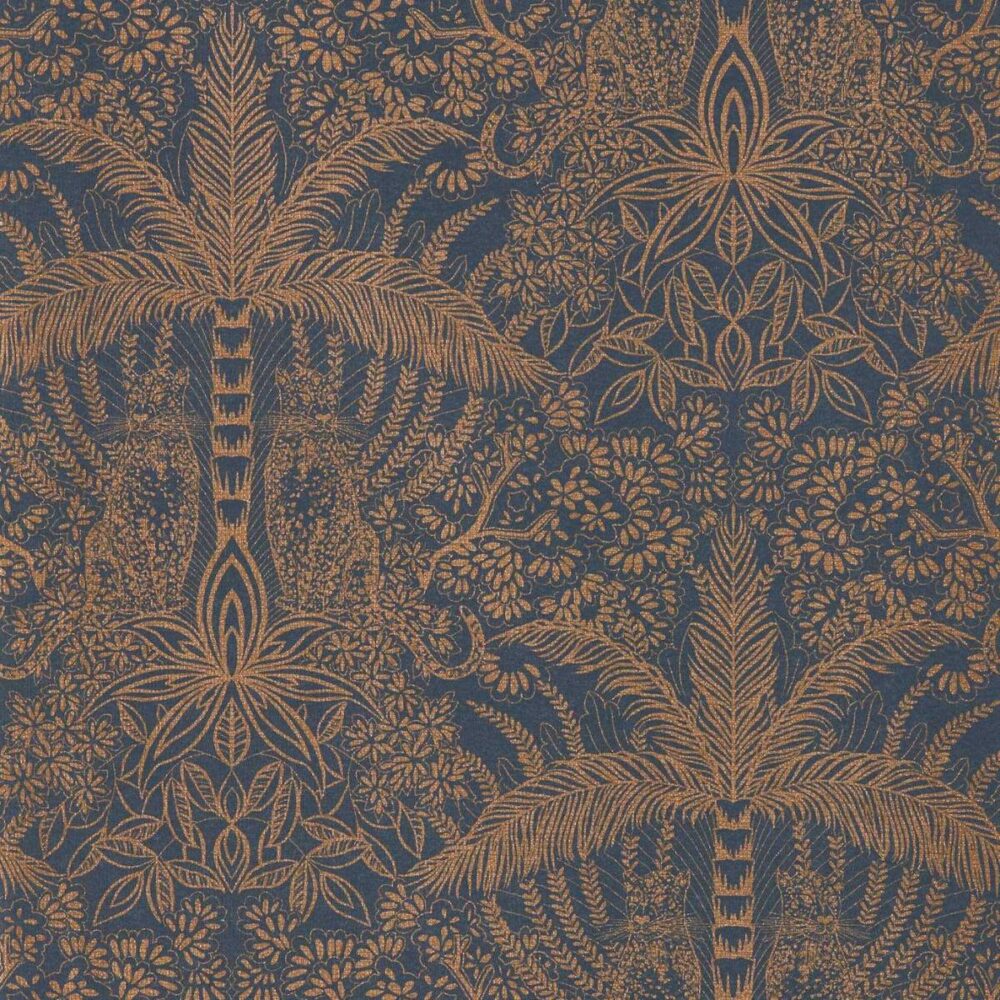 Leopardo Wallpaper - Copper / Midnight by Leopardo Wallpaper - Copper / Midnight from
