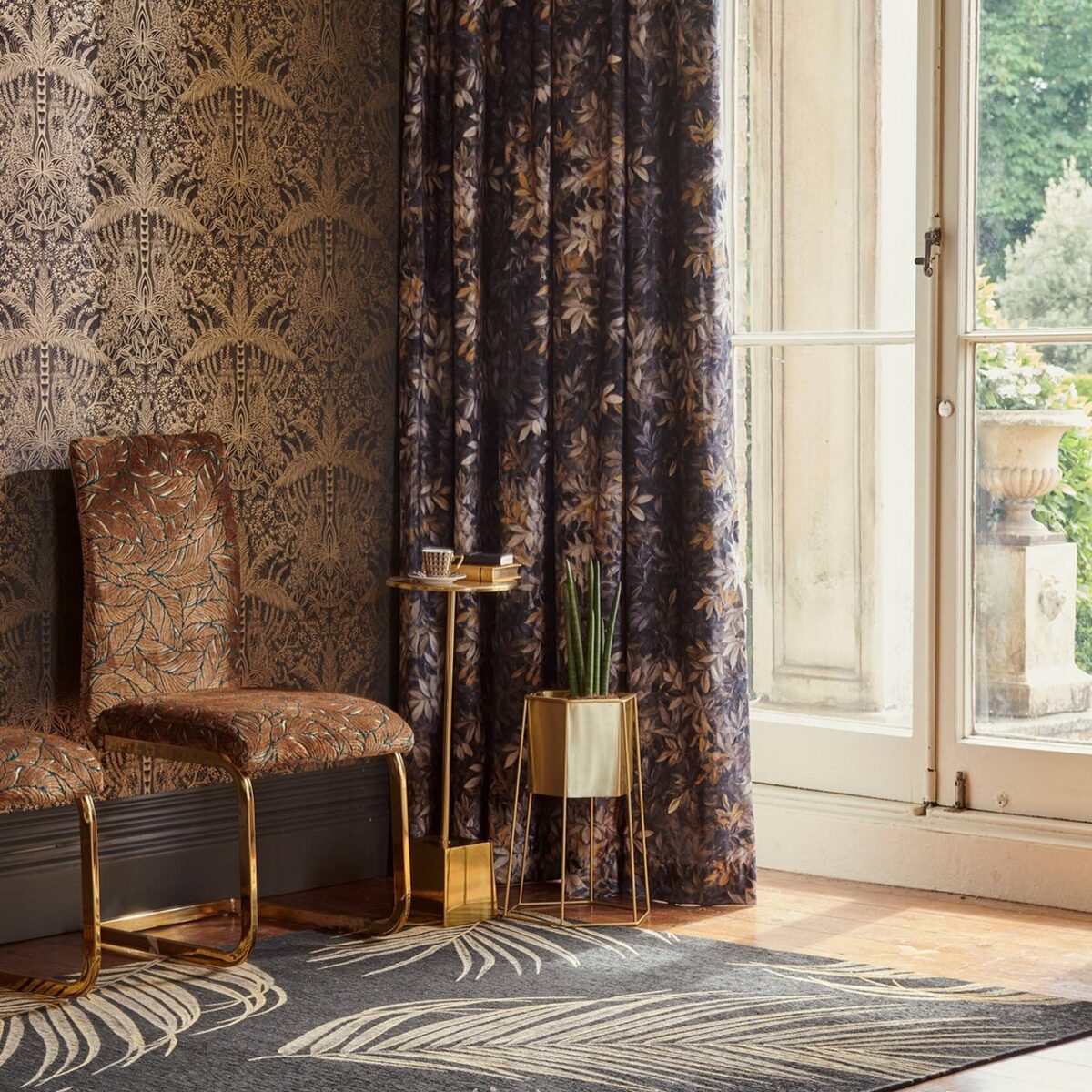 Leopardo Wallpaper - Gold / Ivory by Leopardo Wallpaper - Gold / Ivory from