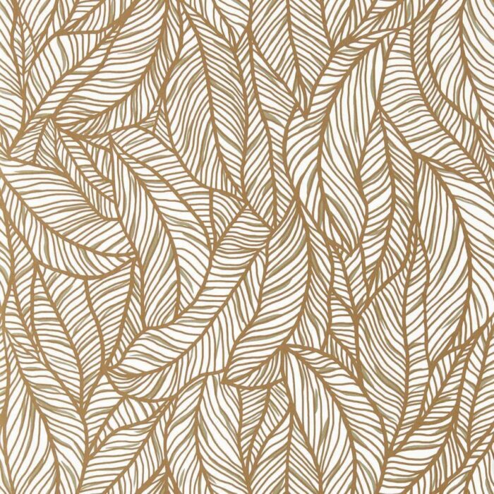 Selva Wallpaper - Bronze / Ivory fabric swatch W0144/01