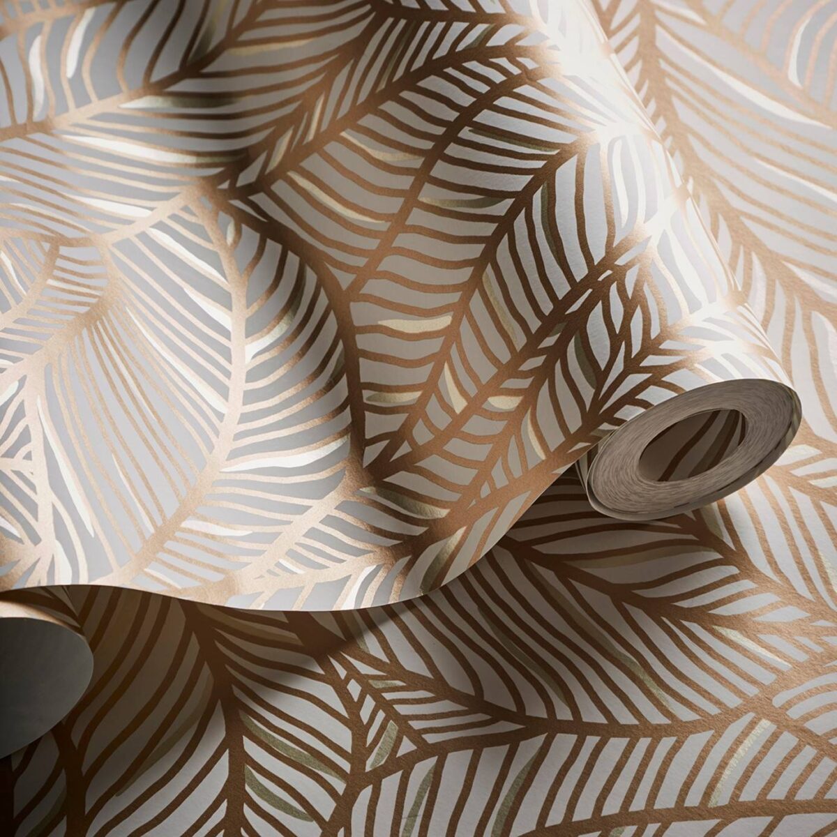Selva Wallpaper - Bronze / Ivory from
