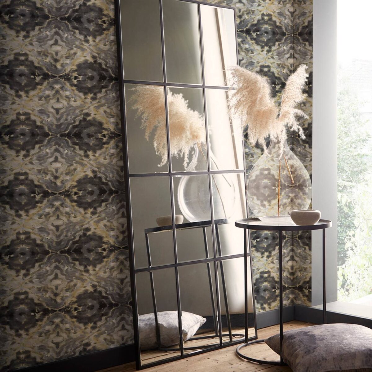 Aqueous Wallpaper - Charcoal by Aqueous Wallpaper - Charcoal from
