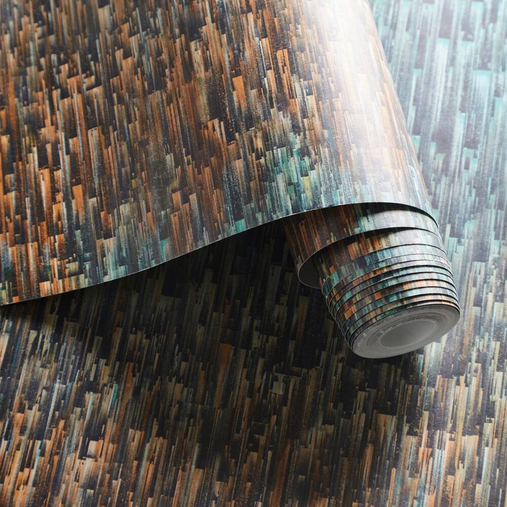 Ombre Wallpaper - Teal / Spice from