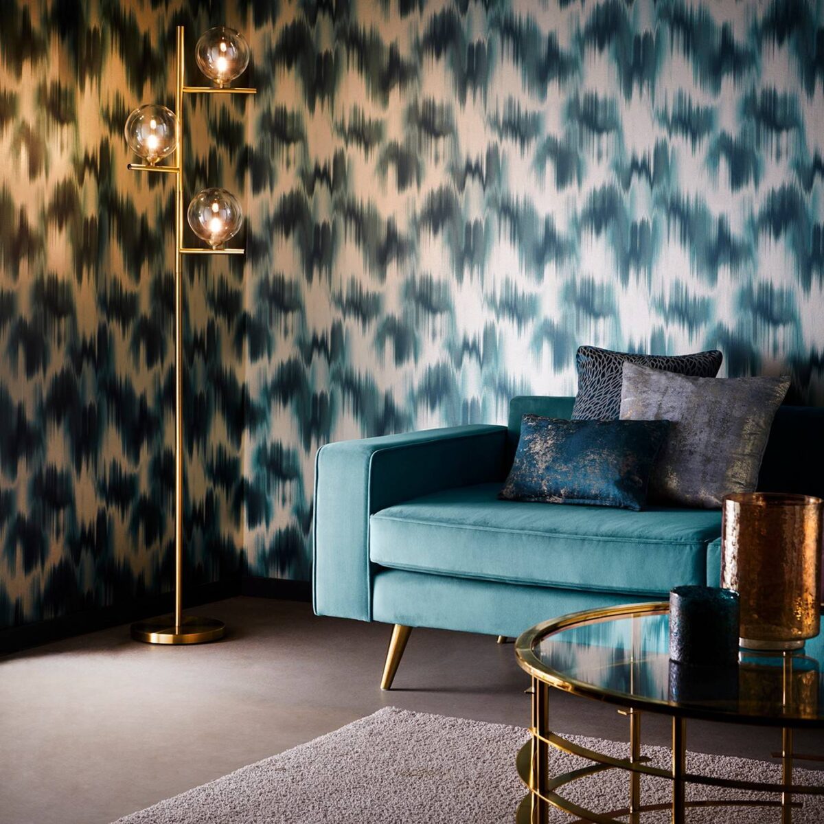 Colorante Wallpaper - Teal by Colorante Wallpaper - Teal from