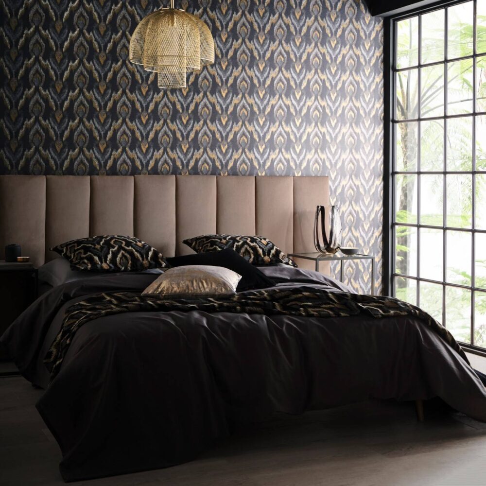 Velluto Wallpaper - Teal from