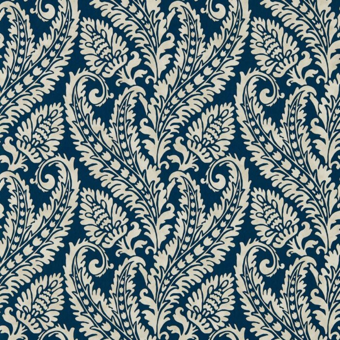 Regale Wallpaper - Denim fabric swatch W0161/01