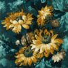blue botanical wallpaper from clarke & clarke