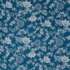 blue botanical cotton fabric from Prestigious Textiles
