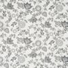 black-grey botanical cotton fabric from Prestigious Textiles