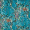 blue botanical velvet-chenille fabric from Prestigious Textiles