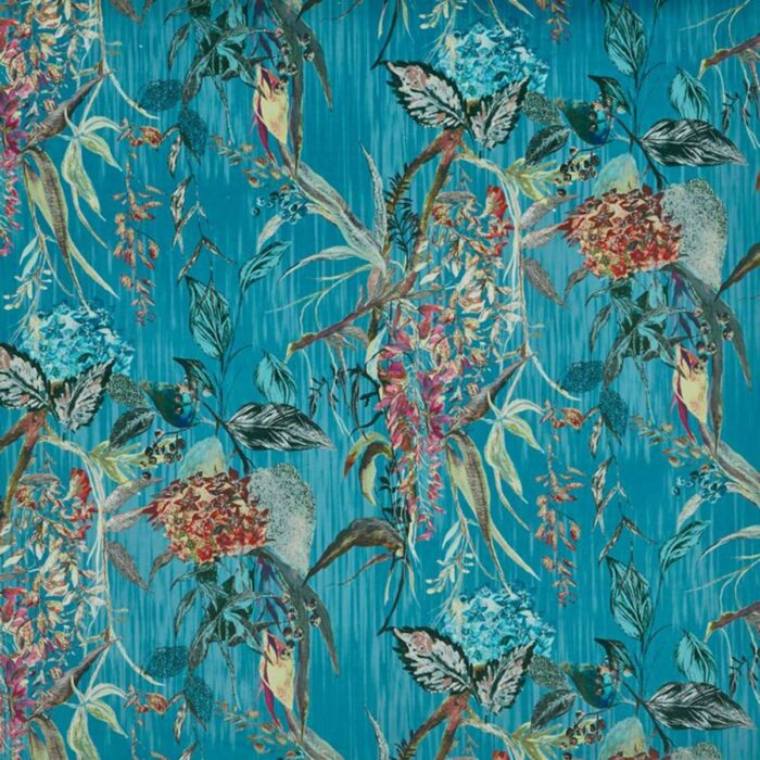 Botanist Fabric - Peacock swatch