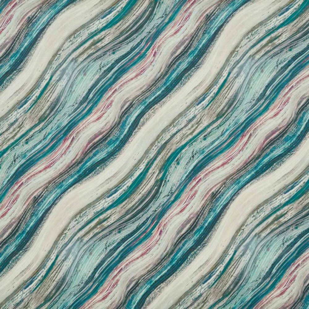 Heartwood Fabric - Cerulean by multicolour misc velvet-chenille fabric from Prestigious Textiles