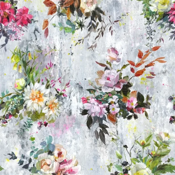 Aubriet Wallpaper - Fuchsia by blue botanical wallpaper from designers guild