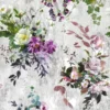 purple botanical linen fabric from Designers Guild