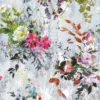 multicolour botanical linen fabric from Designers Guild