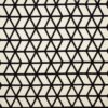 black-grey geometric embroideried fabric from Prestigious Textiles