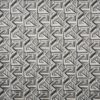 black-grey geometric embroideried fabric from Prestigious Textiles