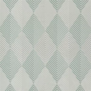 green contemporary jacquard fabric from Designers Guild