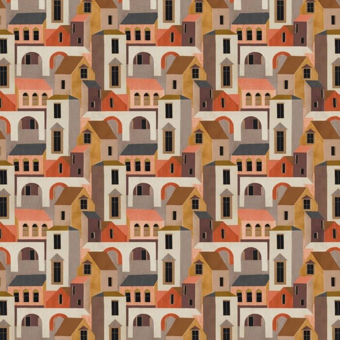 Santiago Fabric - Sunset swatch