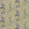 blue botanical linen fabric from Designers Guild