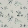 black-grey botanical silk-satin fabric from Designers Guild
