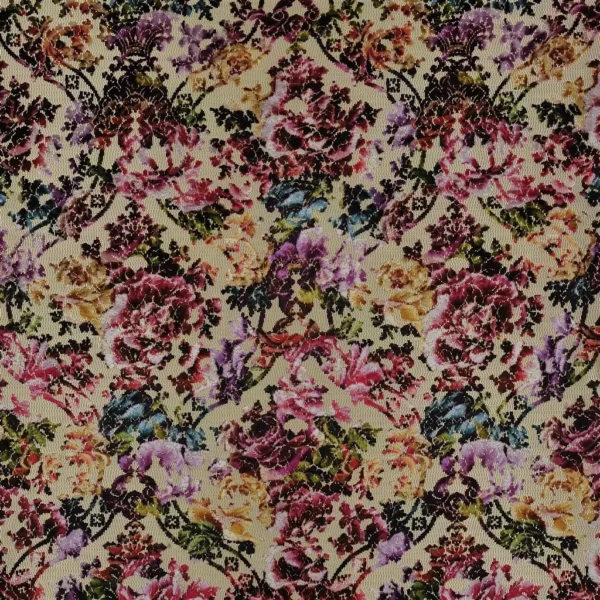 Martineau Fabric - Berry by multicolour botanical misc fabric from Designers Guild