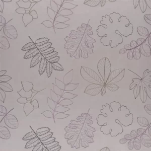 purple botanical embroideried fabric from Designers Guild