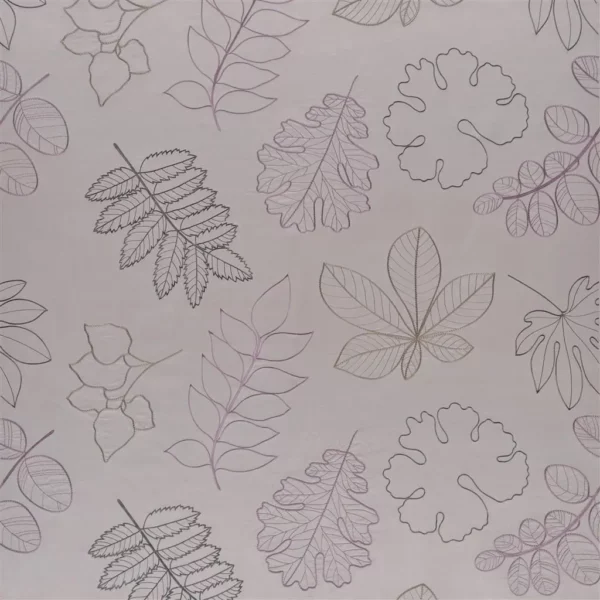 purple botanical embroideried fabric from Designers Guild