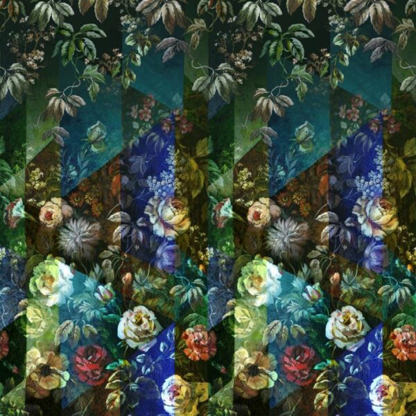 Minakari Wallpaper - Cobalt by Minakari Wallpaper - Cobalt from